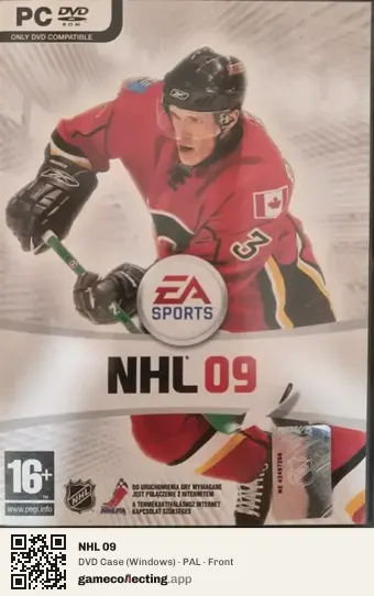 NHL 09 Computer, PAL box front