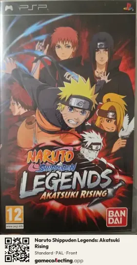 Naruto Shippuden Legends: Akatsuki Rising PlayStation Portable, PAL box front