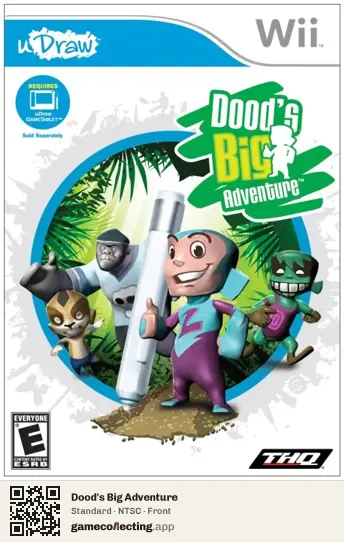 Dood's Big Adventure Nintendo Wii, NTSC box front