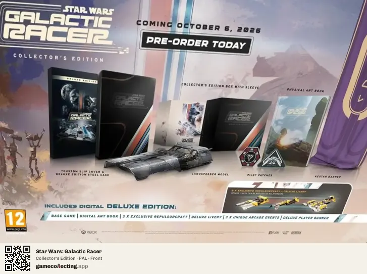 Star Wars: Galactic Racer Xbox Series X, PAL box front