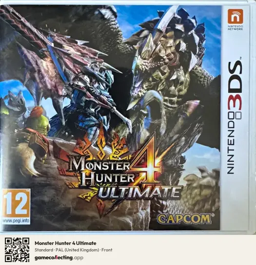 Monster Hunter 4 Ultimate Nintendo 3DS, United Kingdom box front