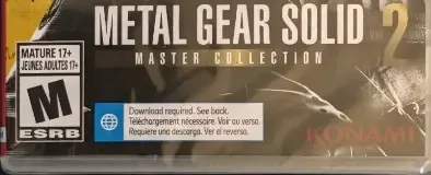 Metal Gear Solid: Master Collection Vol. 2, the ESRB box on its front
