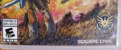 Dragon Quest I & II HD-2D Remake, the ESRB box on its front