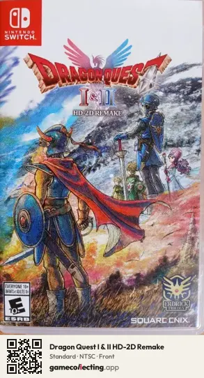 Dragon Quest I & II HD-2D Remake Nintendo Switch, NTSC box front