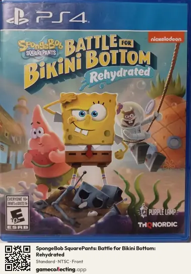 SpongeBob SquarePants: Battle for Bikini Bottom: Rehydrated PlayStation 4, NTSC box front
