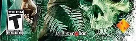 Uncharted: Drake's Fortune, the ESRB box on its front