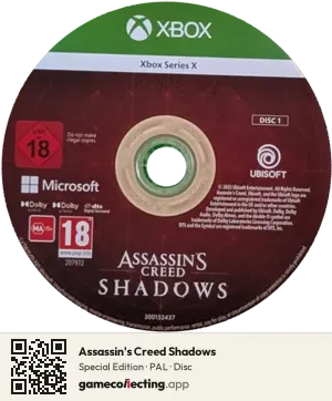 Assassin's Creed Shadows Xbox Series X, PAL disc