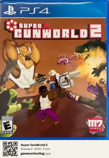 Super GunWorld 2 PlayStation 4, NTSC box front