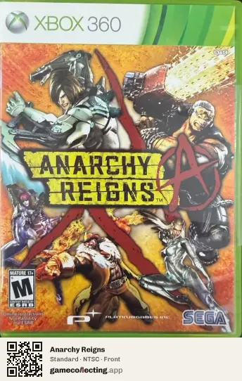 Anarchy Reigns Xbox 360, NTSC box front
