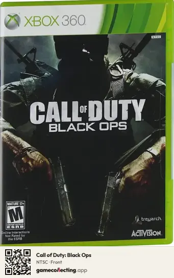 Call of Duty: Black Ops Xbox 360, NTSC box front