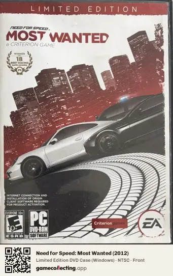 Need for Speed: Most Wanted (2012) Computer, NTSC box front