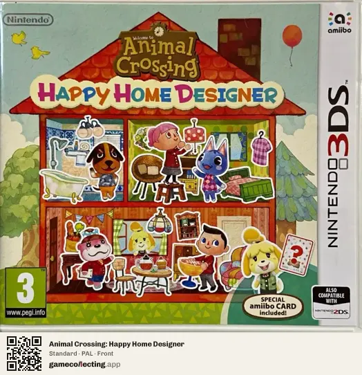 Animal Crossing: Happy Home Designer Nintendo 3DS, PAL box front