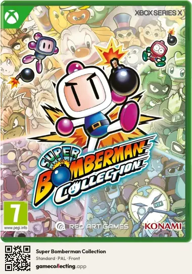 Super Bomberman Collection Xbox Series X, PAL box front