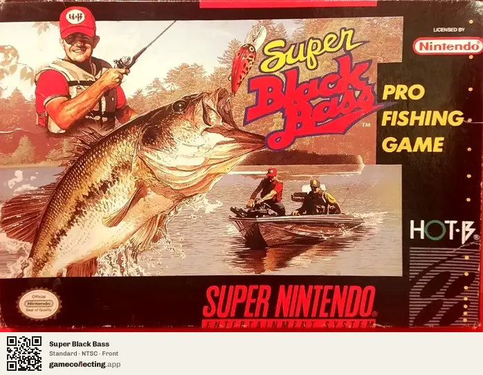 Super Black Bass Super Nintendo Entertainment System, NTSC box front