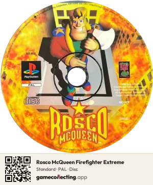 Rosco McQueen Firefighter Extreme PlayStation, PAL disc