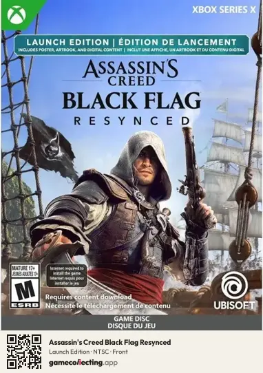 Assassin's Creed Black Flag Resynced Xbox Series X, NTSC box front