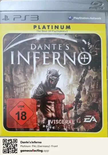 Dante's Inferno PlayStation 3, Germany box front
