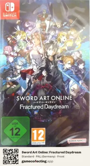 Sword Art Online: Fractured Daydream Nintendo Switch, Germany box front