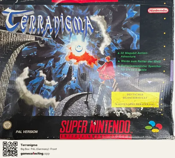 Terranigma Super Nintendo Entertainment System, Germany box front