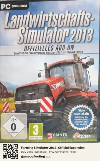 Farming Simulator 2013: Official Expansion Computer, Germany box front