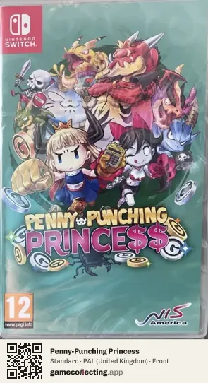 Penny-Punching Princess Nintendo Switch, United Kingdom box front