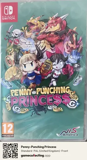 Penny-Punching Princess Nintendo Switch, United Kingdom box front