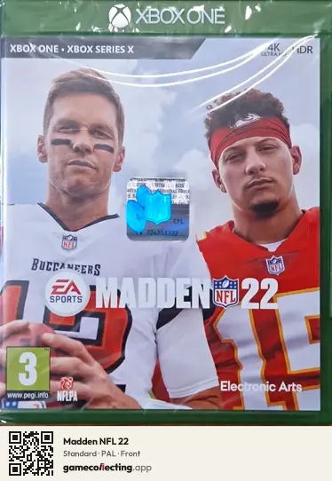 Madden NFL 22 Xbox One, PAL box front