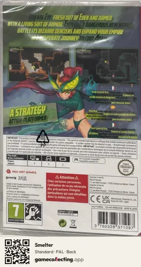 Smelter Nintendo Switch, PAL box back