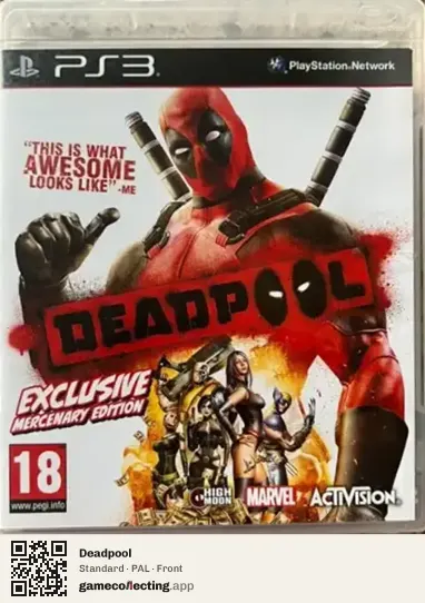 Deadpool PlayStation 3, PAL box front