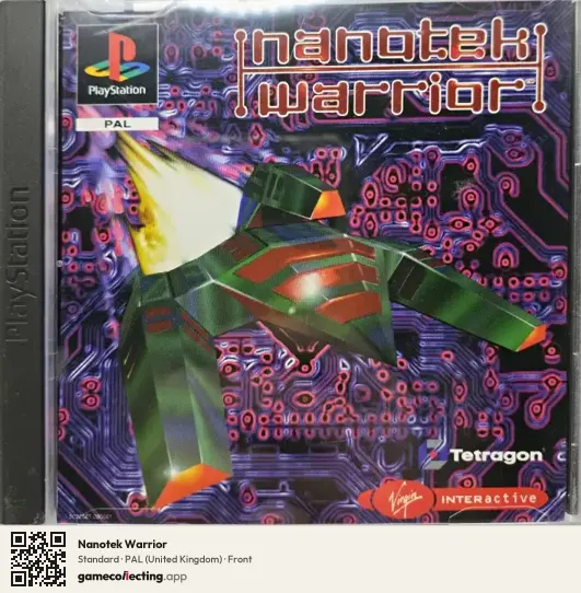 Nanotek Warrior PlayStation, United Kingdom box front
