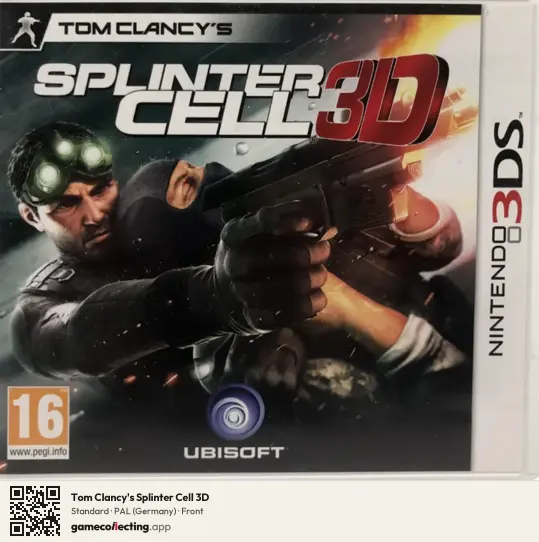 Tom Clancy's Splinter Cell 3D Nintendo 3DS, Germany box front