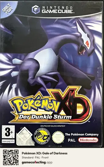 Pokémon XD: Gale of Darkness Nintendo GameCube, PAL box front