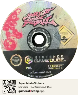 Super Mario Strikers Nintendo GameCube, PAL disc