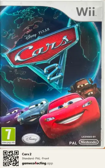 Cars 2 Nintendo Wii, PAL box front