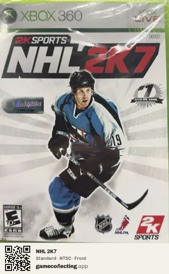 NHL 2K7 Xbox 360, NTSC box front