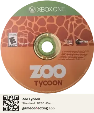 Zoo Tycoon Xbox One, NTSC disc