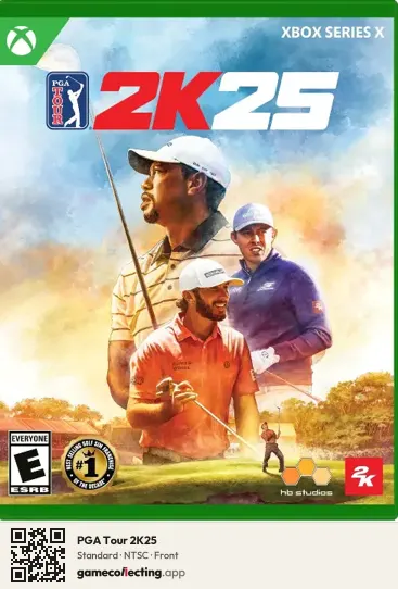 PGA Tour 2K25 Xbox Series X, NTSC box front