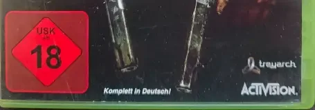 Call of Duty: Black Ops, the USK square on its front