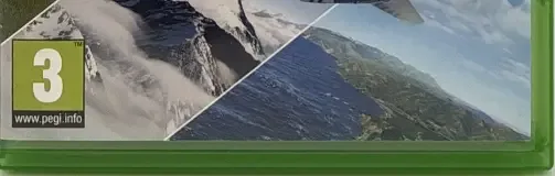 Microsoft Flight Simulator, the PEGI square on its front