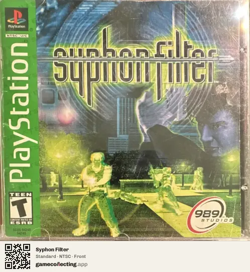 Syphon Filter PlayStation, NTSC box front