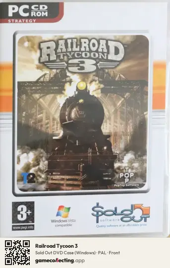 Railroad Tycoon 3 Computer, PAL box front