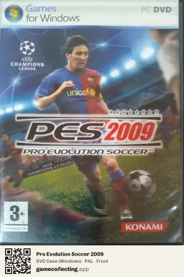 Pro Evolution Soccer 2009 Computer, PAL box front