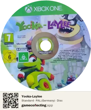 Yooka-Laylee Xbox One, PAL disc