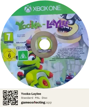 Yooka-Laylee Xbox One, PAL disc