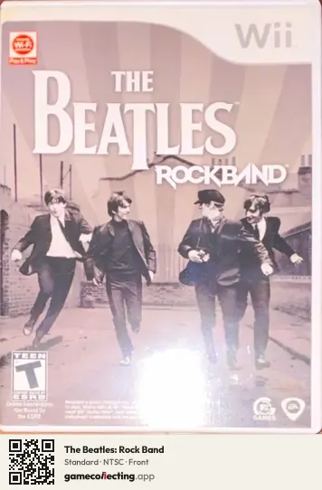 The Beatles: Rock Band Nintendo Wii, NTSC box front