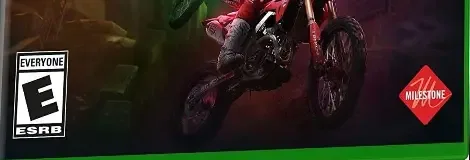 Monster Energy Supercross 5, the ESRB box on its front