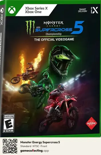 Monster Energy Supercross 5 Xbox Series X, NTSC box front