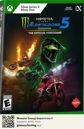 Monster Energy Supercross 5 Xbox Series X, NTSC box front