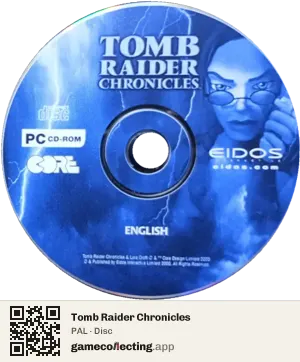 Tomb Raider Chronicles Computer, PAL disc