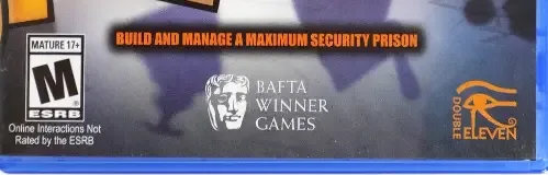 Prison Architect, the ESRB box on its front